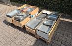VEILING van RVS tafels kasten banken, Gebruikt, RVS Meubilair
