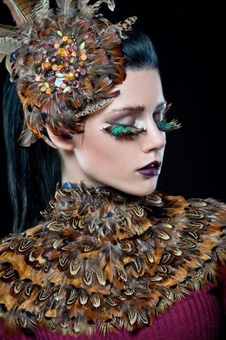 Glasschilderij vrouw met veren| Ter Halle | 464, Huis en Inrichting, Woonaccessoires | Overige, Nieuw, Ophalen of Verzenden