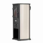 Moderne houtkachel 8,5 kW - antraciet & beige - stijlvol..., Huis en Inrichting, Kachels, Ophalen of Verzenden, Vrijstaand, Hout