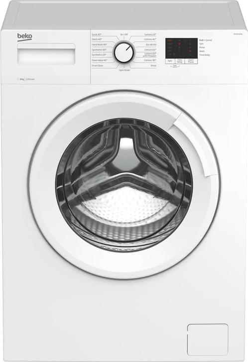 Beko Wtk82041w Wasmachine 8kg 1200t, Witgoed en Apparatuur, Wasmachines, Voorlader, 85 tot 90 cm, Ophalen of Verzenden