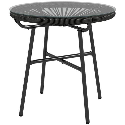 TRUUSK Tuintafel Boho-stijl Buitenbijzettafel, PE Rotan, Geh, Tuin en Terras, Overige Tuin en Terras, Nieuw, Verzenden