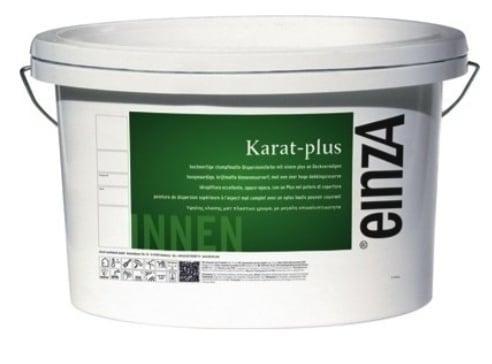 einzA Karat Plus Schrobvaste Muurverf Krijtmat - wit of l..., Doe-het-zelf en Verbouw, Verf, Beits en Lak, Verf, Wit, Nieuw, 10 tot 15 liter