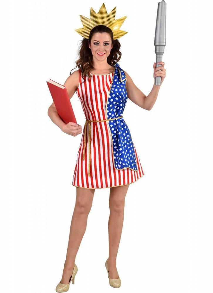 Amerika Jurk Vrijheidsbeeld, Kleding | Dames, Carnavalskleding en Feestkleding, Nieuw, Ophalen of Verzenden