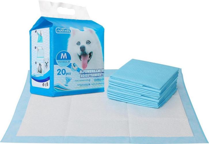 Puppy Training Pads - 60x60cm - 20 stuks - Nobleza, Dieren en Toebehoren, Honden-accessoires, Zo goed als nieuw, Verzenden