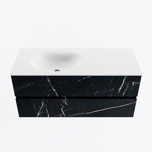 MONDIAZ VICA 110cm badmeubel onderkast Marquina 2 lades., Doe-het-zelf en Verbouw, Sanitair, Bad, Nieuw, Ophalen of Verzenden
