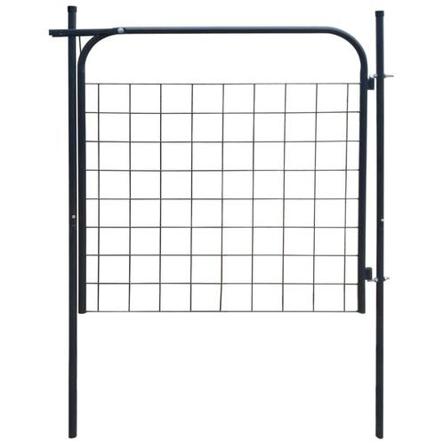 vidaXL Tuinpoort 100x100 cm antraciet, Tuin en Terras, Tuinpoorten, Nieuw, Verzenden