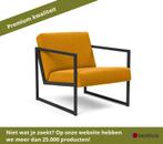 Innovatie Vikko stoel 62x69 cm met armleuning - Geel, Huis en Inrichting, Fauteuils, Ophalen of Verzenden, Nieuw, Overige materialen