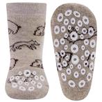 Antislipsokken Ewers Babymaat - Beige met Vosjes en Beren Gr, Kinderen en Baby's, Babykleding | Schoentjes en Sokjes, Jongetje of Meisje