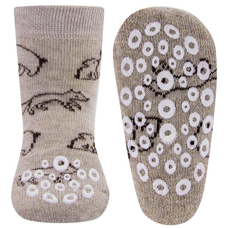 Antislipsokken Ewers Babymaat - Beige met Vosjes en Beren Gr, Kinderen en Baby's, Babykleding | Schoentjes en Sokjes, Nieuw, Ophalen of Verzenden