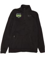 NIKE Mens Graphic Zip Neck Sweatshirt Jumper Small Black, Verzenden, Nieuw
