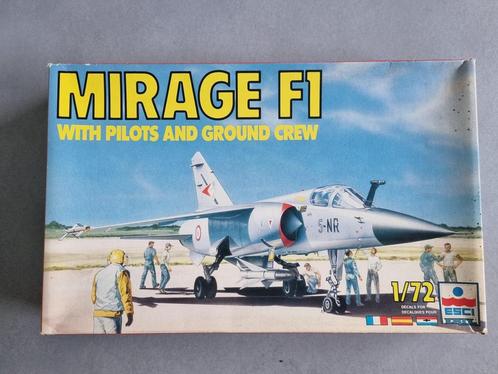 ESCI/ERTL 9081 Mirage F1 + figuren 1:72, Hobby en Vrije tijd, Modelbouw | Vliegtuigen en Helikopters, Verzenden