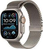 Apple Watch Ultra 2 49 mm titanium kast naturel op Milanees, Verzenden, Zo goed als nieuw