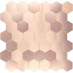 Zelfklevend Mozaïek Hexagon Rose Goud, Huis en Inrichting, Ophalen of Verzenden, Nieuw