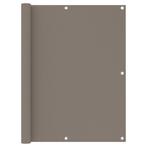 vidaXL Balkonscherm 120x300 cm oxford stof taupe, Tuin en Terras, Zonneschermen, Verzenden, Nieuw