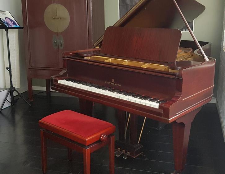 Steinway C concertvleugel gereviseerd, Muziek en Instrumenten, Piano's, Vleugel, Overige kleuren, Zo goed als nieuw