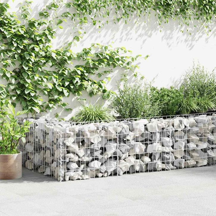 vidaXL Gabion mand 300x30x50 cm gegalvaniseerd staal, Tuin en Terras, Schuttingen, Nieuw, IJzer, Minder dan 1 meter, Verzenden