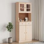 vidaXL buffetkast ALTA 77x35x188 cm massief grenenhout, Verzenden, Nieuw, 50 tot 100 cm, Minder dan 100 cm