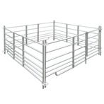 vidaXL Schaapskooi 4 panelen 183x183x92 cm gegalvaniseerd, Verzenden