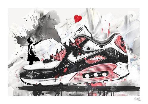 SKE - Air Max Banksy, Antiek en Kunst, Kunst | Schilderijen | Modern