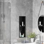 vidaXL Douche Niche Zwart 60 x 20 x 9.5 cm Roestvrij staal, Verzenden, Nieuw