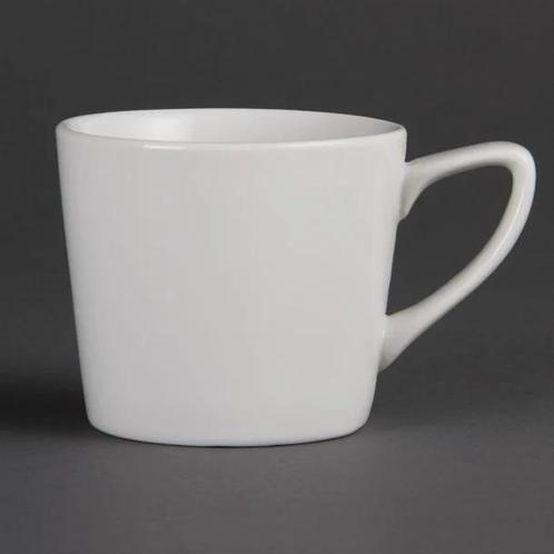 Whiteware lage witte koffiekopjes 20cl (12 stuks), Zakelijke goederen, Horeca | Overige, Verzenden