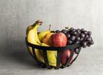 Gusta Fruitschaal - Zwart - Metaal - Industrieel -, Huis en Inrichting, Woonaccessoires | Schalen en Manden, Verzenden, Nieuw
