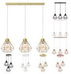 Industriële Hanglamp Diamant – Smeedijzer E27, Verzenden, Nieuw