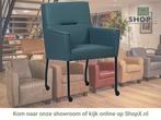 Leren eetkamerstoel Lucky - Toledo Whale (blauw/grijs), Bohemian, Industrieel, Modern, Scandinavisch, Blauw, Nieuw, Leer