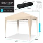 KESSER® Partytent - 3x3m - Paviljoen - Easy Up - Beige, Verzenden, Nieuw