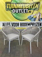 Dining tuinstoel beige rope, Tuin en Terras, Tuinstoelen, Ophalen, Zo goed als nieuw, Aluminium, Stapelbaar