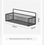 Opbergrek badkamer wandmontage zonder boren, Verzenden, Nieuw