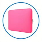 laptopsleeve 14,6 inch dubbele ritssluiting donkerroze, Computers en Software, Laptophoezen, Ophalen of Verzenden, Nieuw, PCM Neutraal