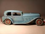 Wells - XY-1142 Tinplate Clockwork 2-Door Car - Opwindbare, Antiek en Kunst, Antiek | Speelgoed