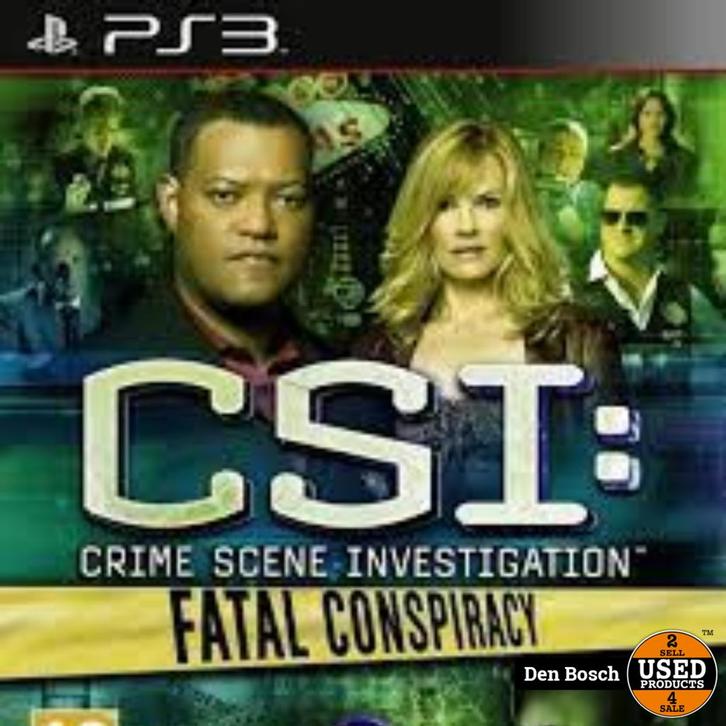 CSI Fatal Conspiracy - PS3 Game, Spelcomputers en Games, Games | Sony PlayStation 3, Ophalen of Verzenden
