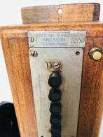 Analoge telefoon - Hout, Messing - Ericsson Colombes jaren, Antiek en Kunst