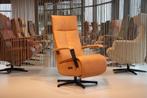 Relaxfauteuil leer De Toekomst Hercules 2 motoren met accu., Huis en Inrichting, Fauteuils, Ophalen of Verzenden, Nieuw, Leer