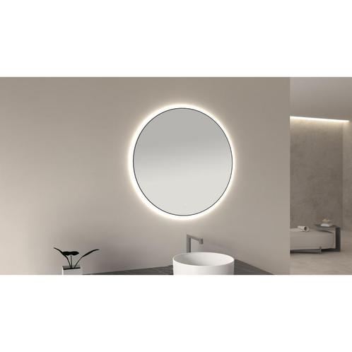 Ronde Spiegel Wiesbaden Novi met LED, Dimbaar 80 cm Mat, Doe-het-zelf en Verbouw, Sanitair, Ophalen of Verzenden