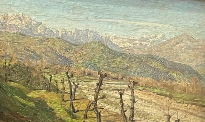 Arnaldo Nussi (1902-1977), attribuito a - Paesaggio montano, Antiek en Kunst, Kunst | Schilderijen | Klassiek
