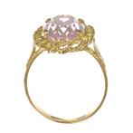 Ring - 18 karaat Geel goud - 6.50ct. tw. Quartz, Nieuw