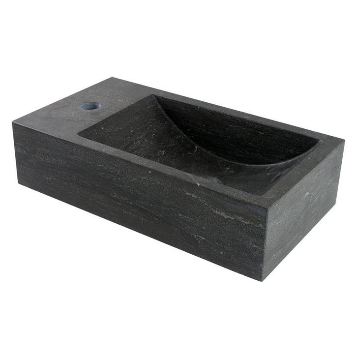 Hardstenen fonteintje Saniflex recto links, Doe-het-zelf en Verbouw, Sanitair, Nieuw, Verzenden