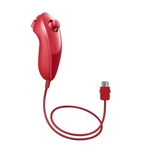 Nintendo Wii / Wii U Nunchuk - Rood (Nunchuck), Spelcomputers en Games, Spelcomputers | Nintendo Consoles | Accessoires, Zo goed als nieuw