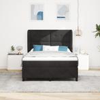 vidaXL Boxspringbed met Matras Zwart 140 x 200 cm van, Verzenden, Nieuw, Zwart, Stof