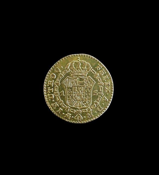 Spanje. Carlos III. 1 Escudo 1788 Madrid DV, Postzegels en Munten, Munten | Europa | Niet-Euromunten
