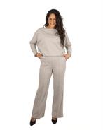 Grijze pantalon met wijde pijp van Azzurro, Kleding | Dames, Broeken en Pantalons, Nieuw, Verzenden