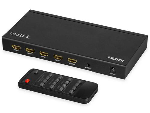 LogiLink HD0053 - HDMI-Switch 4-Port, 4 Eingänge/1 Ausgang, Huis en Inrichting, Woonaccessoires | Overige, Nieuw, Verzenden