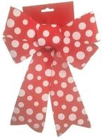 Strik Rood Witte Stippen 30x19 cm per stuk, Huis en Inrichting, Ophalen of Verzenden, Nieuw