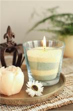 Burning candle kaarsenzand & pearl sand 400g creme incl 4, Ophalen of Verzenden, Nieuw