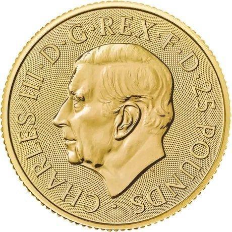1/4 Ounce - Goud .999 - 2025 - Britannia Charles III fine, Postzegels en Munten, Edelmetalen en Baren