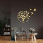 Wand-decoratie/muurdecoratie Levensboom vogels en 3D effect, Huis en Inrichting, Nieuw, Verzenden