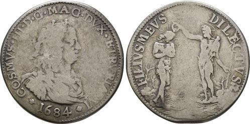 Piastra 1684 Italien Florenz: Cosmus Iii, 1670-1723:, Postzegels en Munten, Munten | Europa | Niet-Euromunten, Verzenden